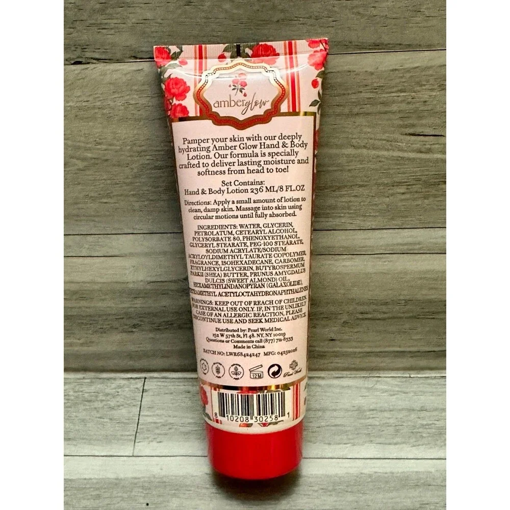 Amberglow Peony & AAmberglow Peony & Amber Moisturizing Hand & Body Lotion 236ml